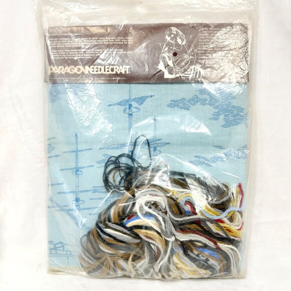 Vintage Paragon Stitchery Creative Crewel Stamped Needlecraft Kit Sealed (1980) - Picture 5 of 6